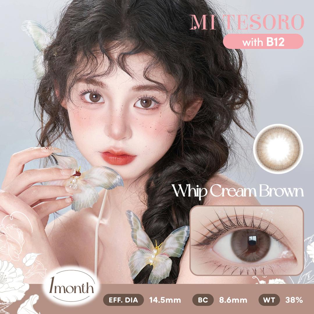 Whip Cream Brown-Mi Tesoro Monthly Color Con 2pcs
