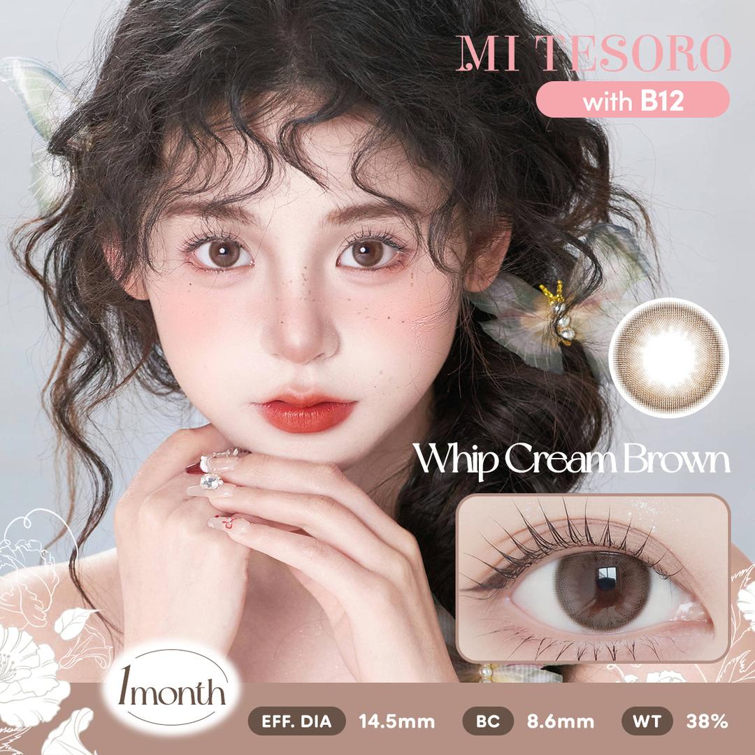 Whip Cream Brown-Mi Tesoro Monthly Color Con 2pcs