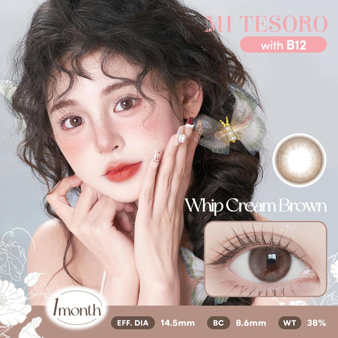 Whip Cream Brown-Mi Tesoro Monthly Color Con 2pcs