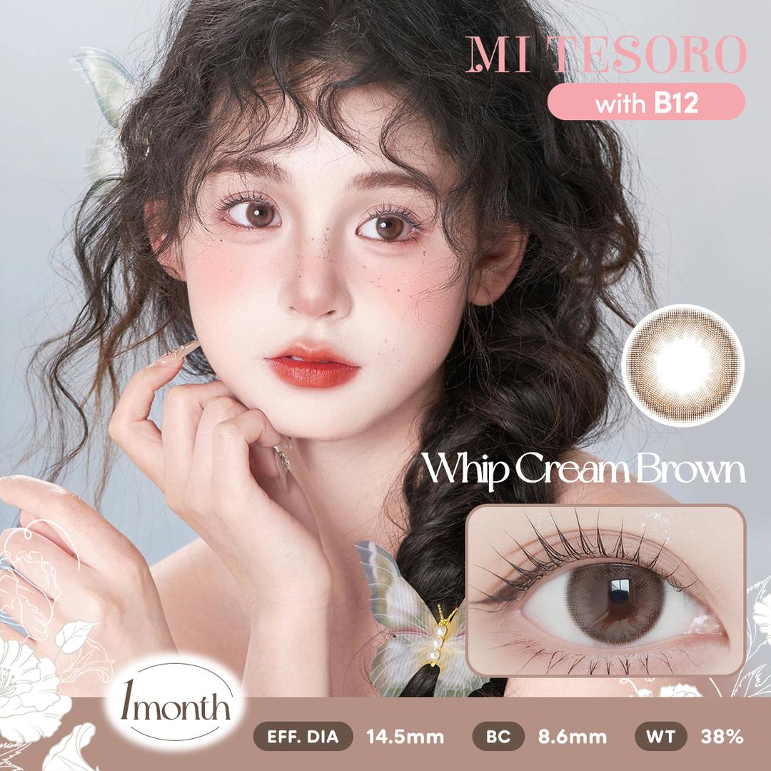 Whip Cream Brown-Mi Tesoro Monthly Color Con 2pcs