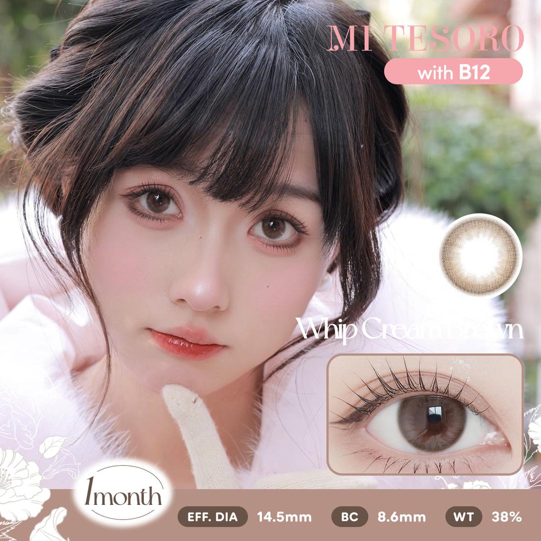 Whip Cream Brown-Mi Tesoro Monthly Color Con 2pcs
