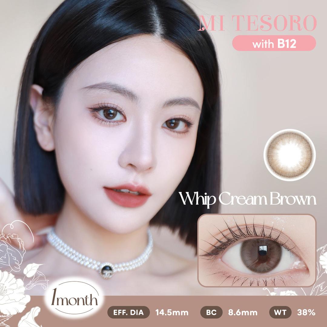 Whip Cream Brown-Mi Tesoro Monthly Color Con 2pcs