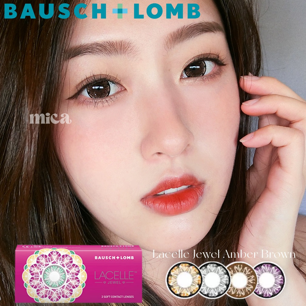 Bausch & Lomb Lacelle Jewel Amber Brown 0-800 *25step
