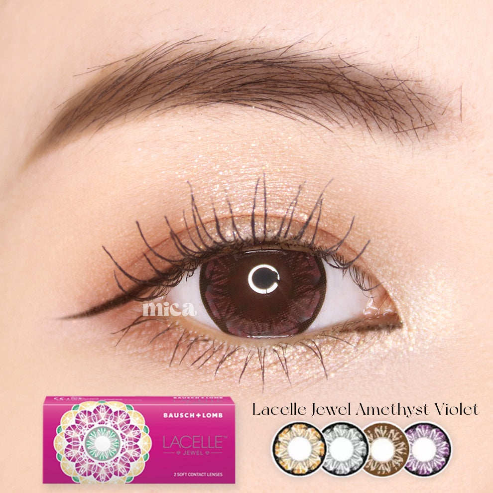 Bausch & Lomb Lacelle Jewel Amethyst Violet 0-800 *25step